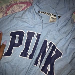 cute blue PINK sweater